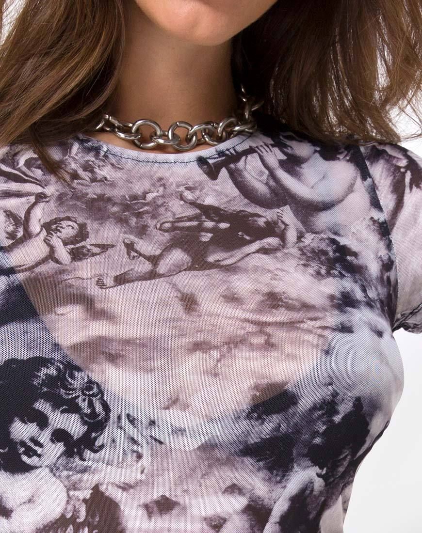 Whitney Bodycon Dress in Cherub Mesh sold by Motel Rocks product image thumbnail 5