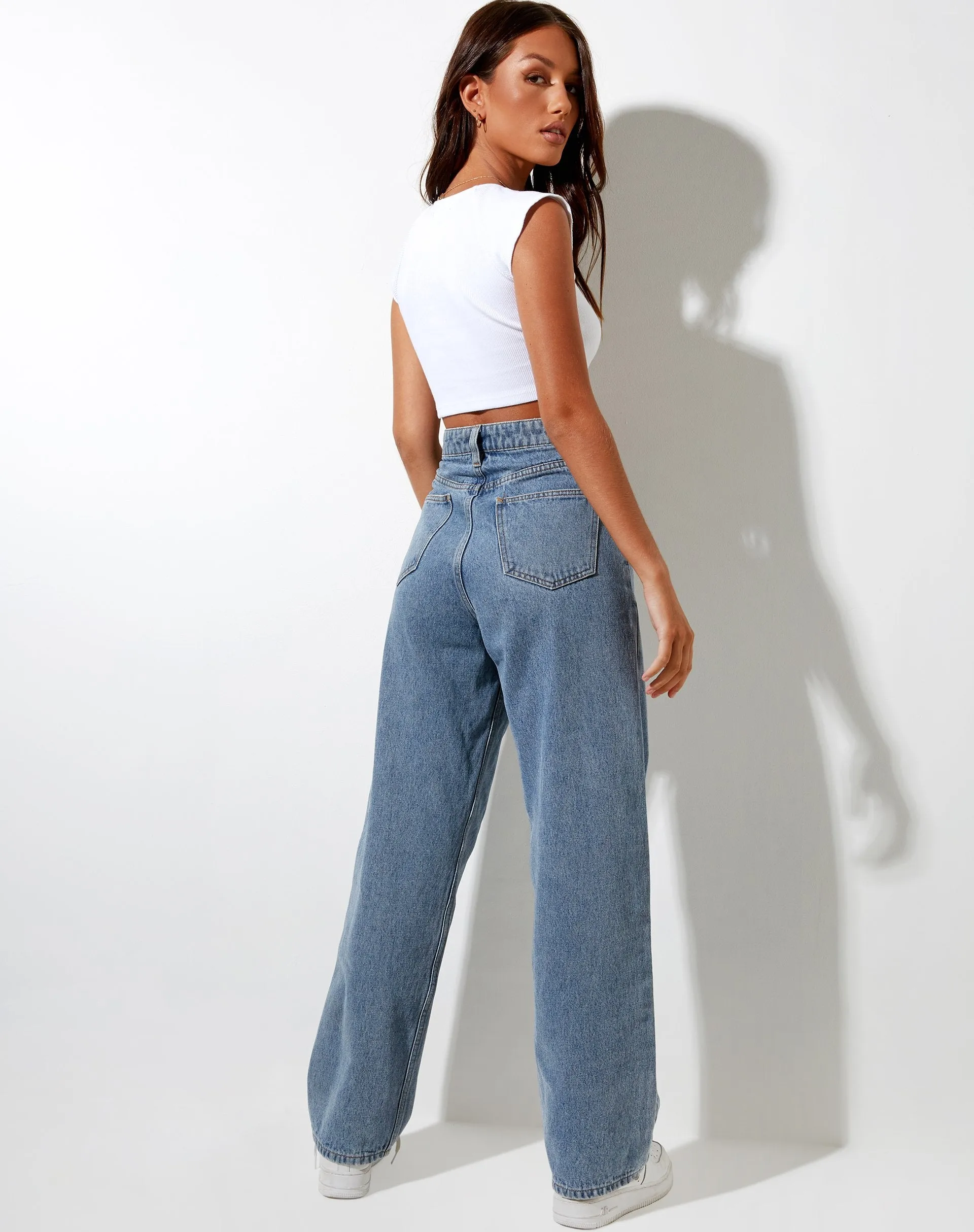 Safiya Crop Top in White sold by Motel Rocks product image thumbnail 5