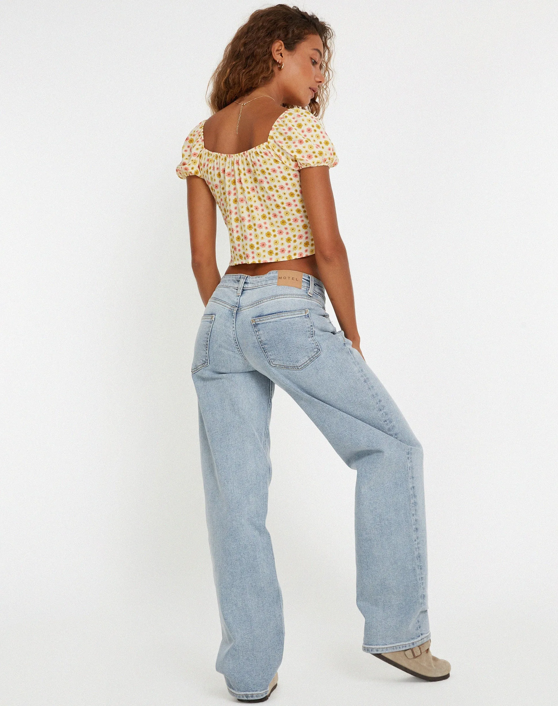 Rom Top in Daisy Chain Cream sold by Motel Rocks product image thumbnail 4