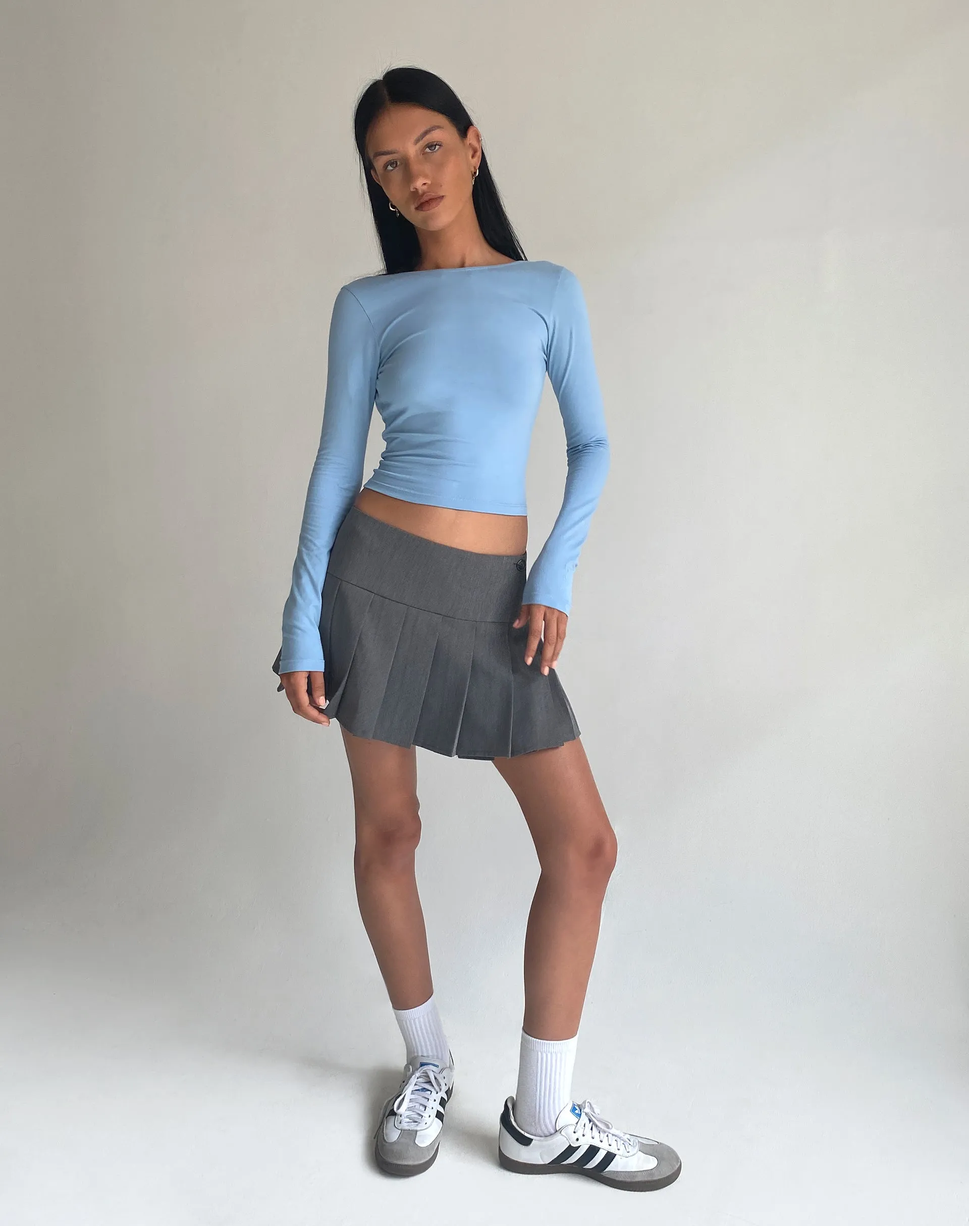 Xiabon Long Sleeve Top in Nantucket Blue sold by Motel Rocks product image thumbnail 3