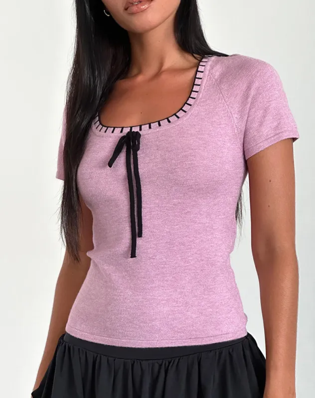 Sopira Top in Light Grape sold by Motel Rocks