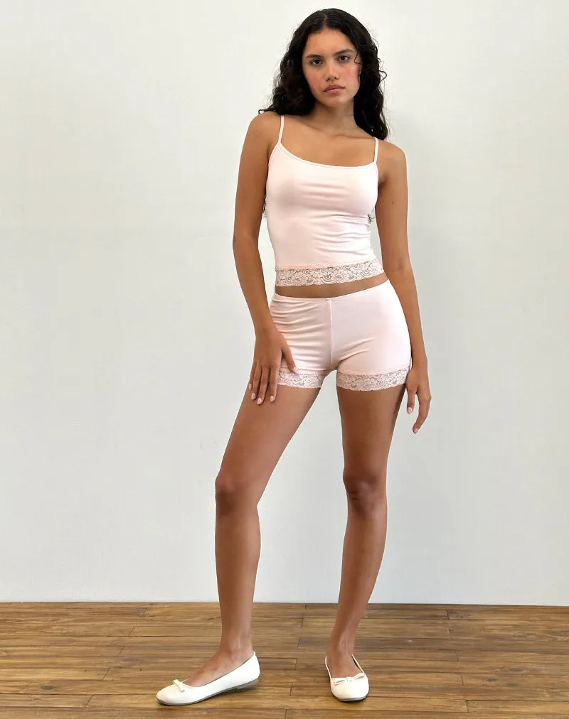 Vikha Vest Top in Soft Jersey Pink sold by Motel Rocks product image thumbnail 3