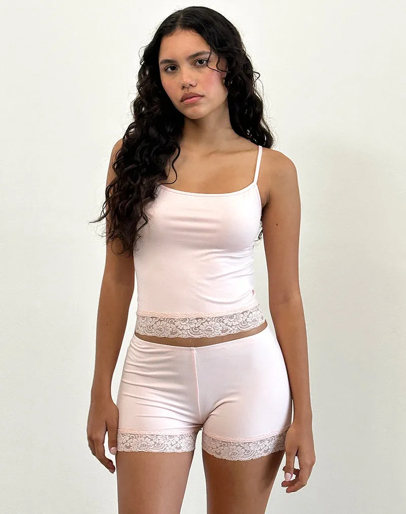 Vikha Vest Top in Soft Jersey Pink sold by Motel Rocks product image thumbnail 5