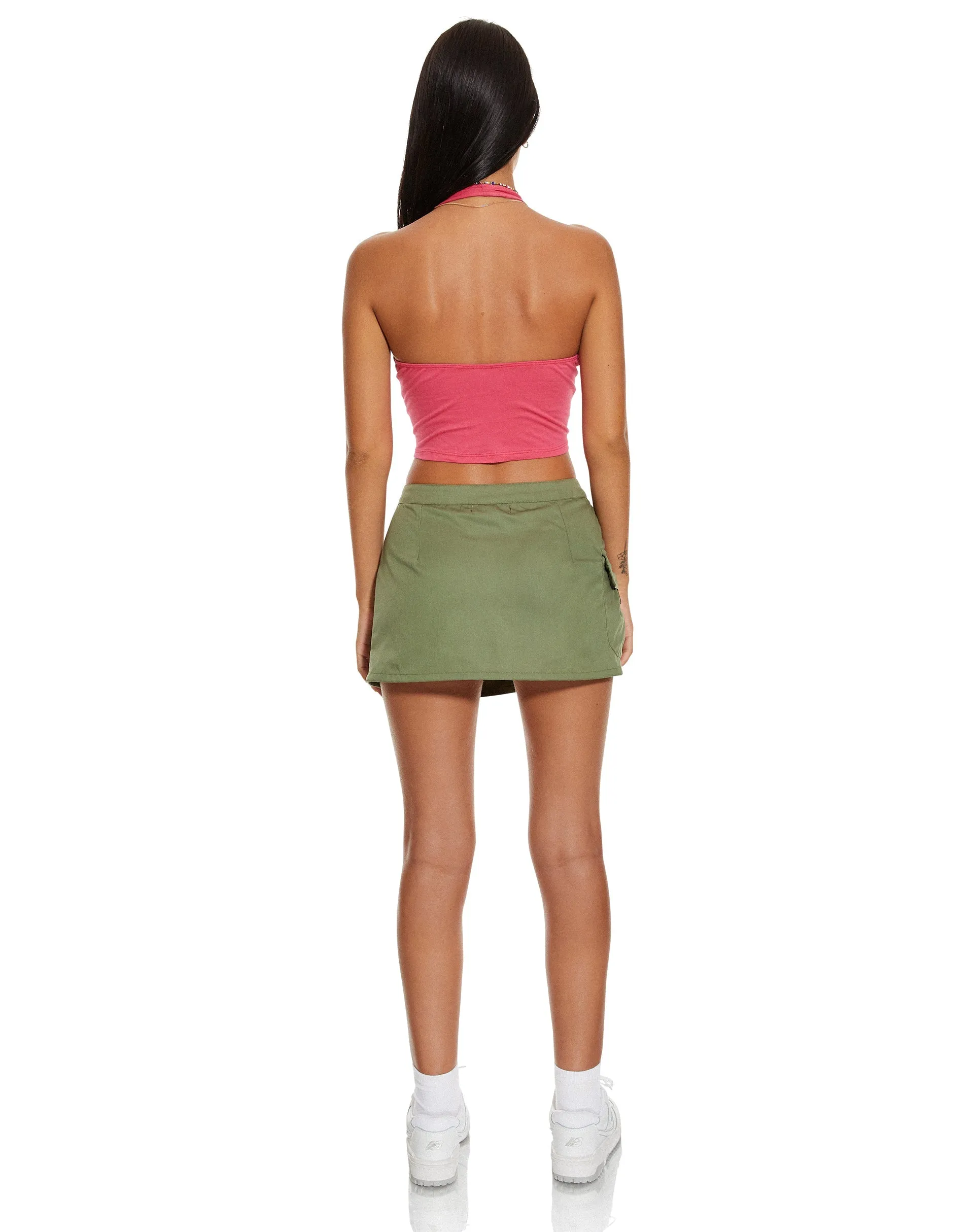 MOTEL X BARBARA Dario Crop Top in Fandango Pink sold by Motel Rocks product image thumbnail 4