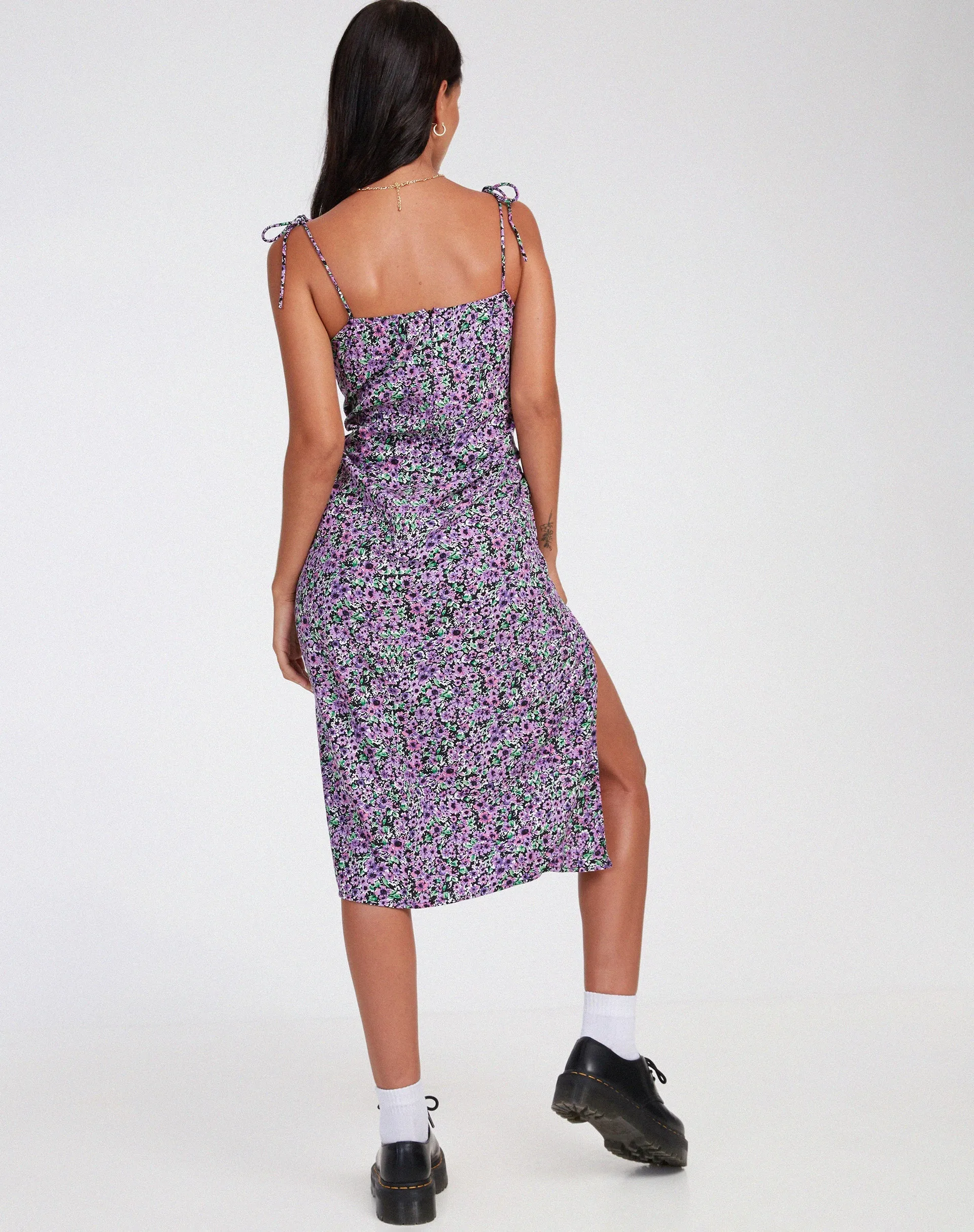 Lotie Midi Dress in Lilac Blossom sold by Motel Rocks product image thumbnail 2