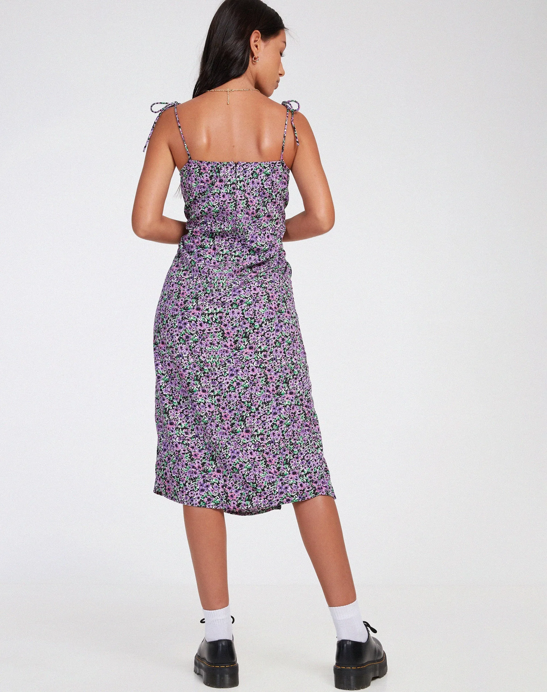 Lotie Midi Dress in Lilac Blossom sold by Motel Rocks product image thumbnail 4