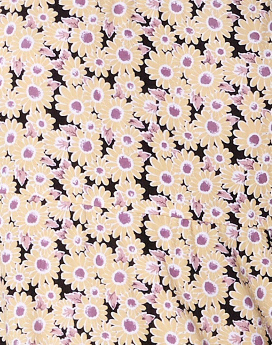 Anya Midi Dress in Daisy Day Cream sold by Motel Rocks product image thumbnail 5