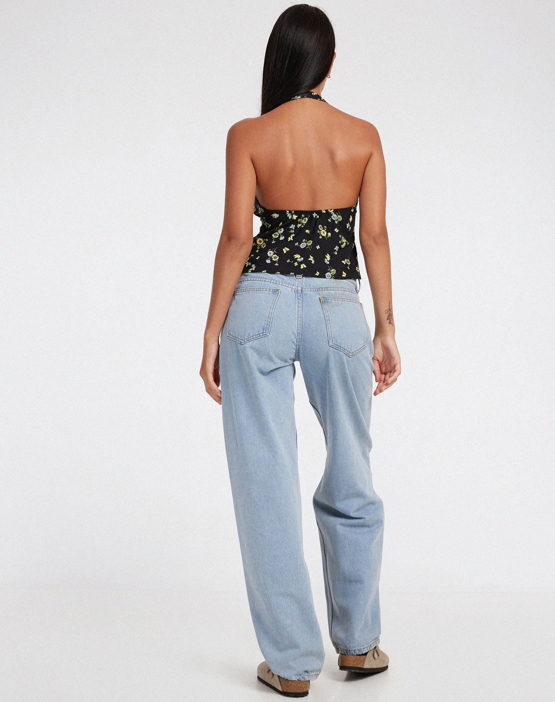 Roula Butterfly Top in Lemon and Lime Black sold by Motel Rocks product image thumbnail 5