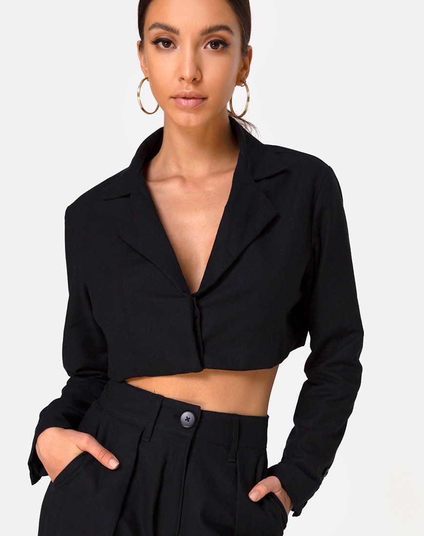 Noly Blazer in Black sold by Motel Rocks product image thumbnail 2