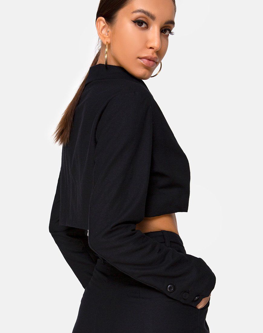 Noly Blazer in Black sold by Motel Rocks product image thumbnail 3