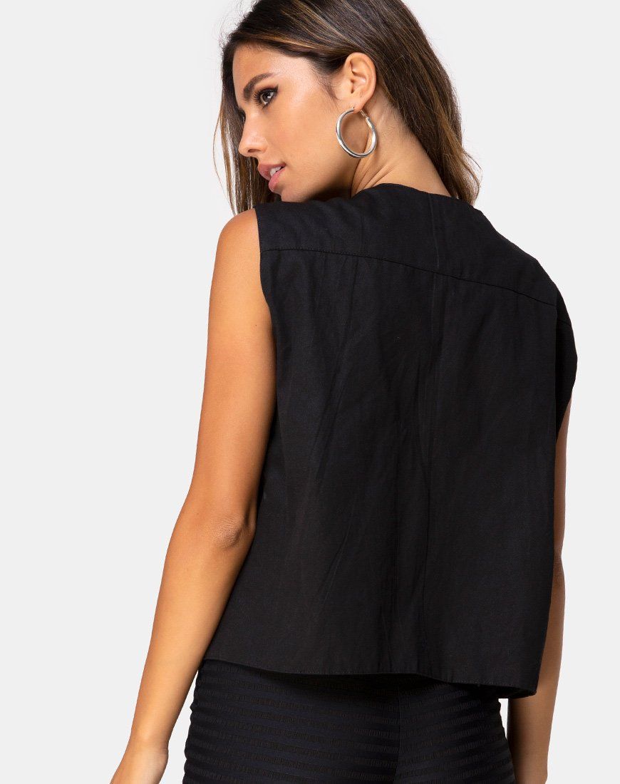 Vest Top Black sold by Motel Rocks product image thumbnail 2