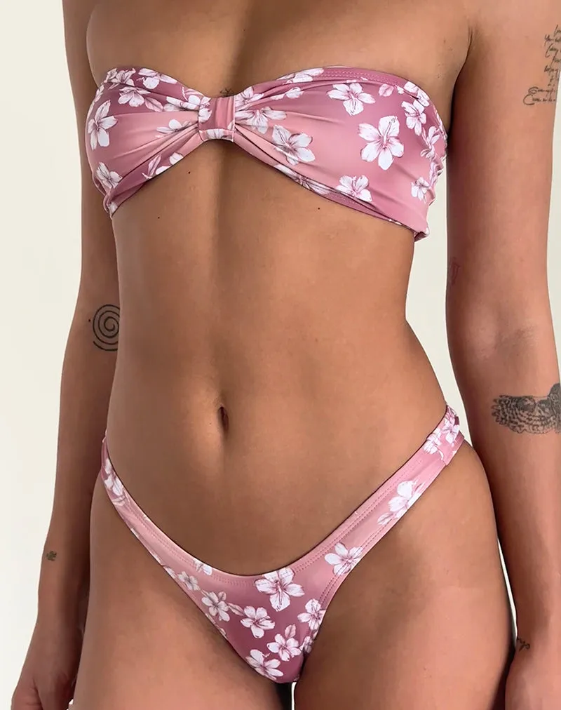 Farida Bikini Bottom Hibiscus Floral sold by Motel Rocks product image thumbnail 4