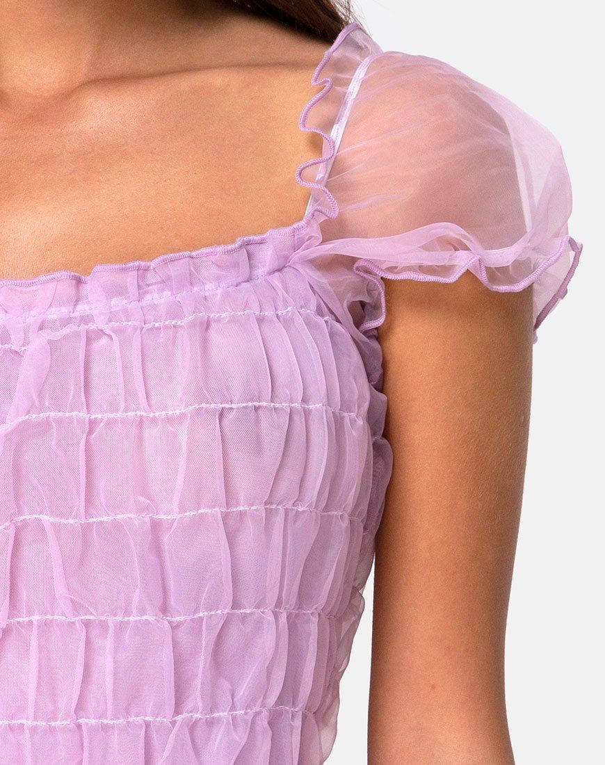 Lenira Mini Dress in Lilac sold by Motel Rocks product image thumbnail 5
