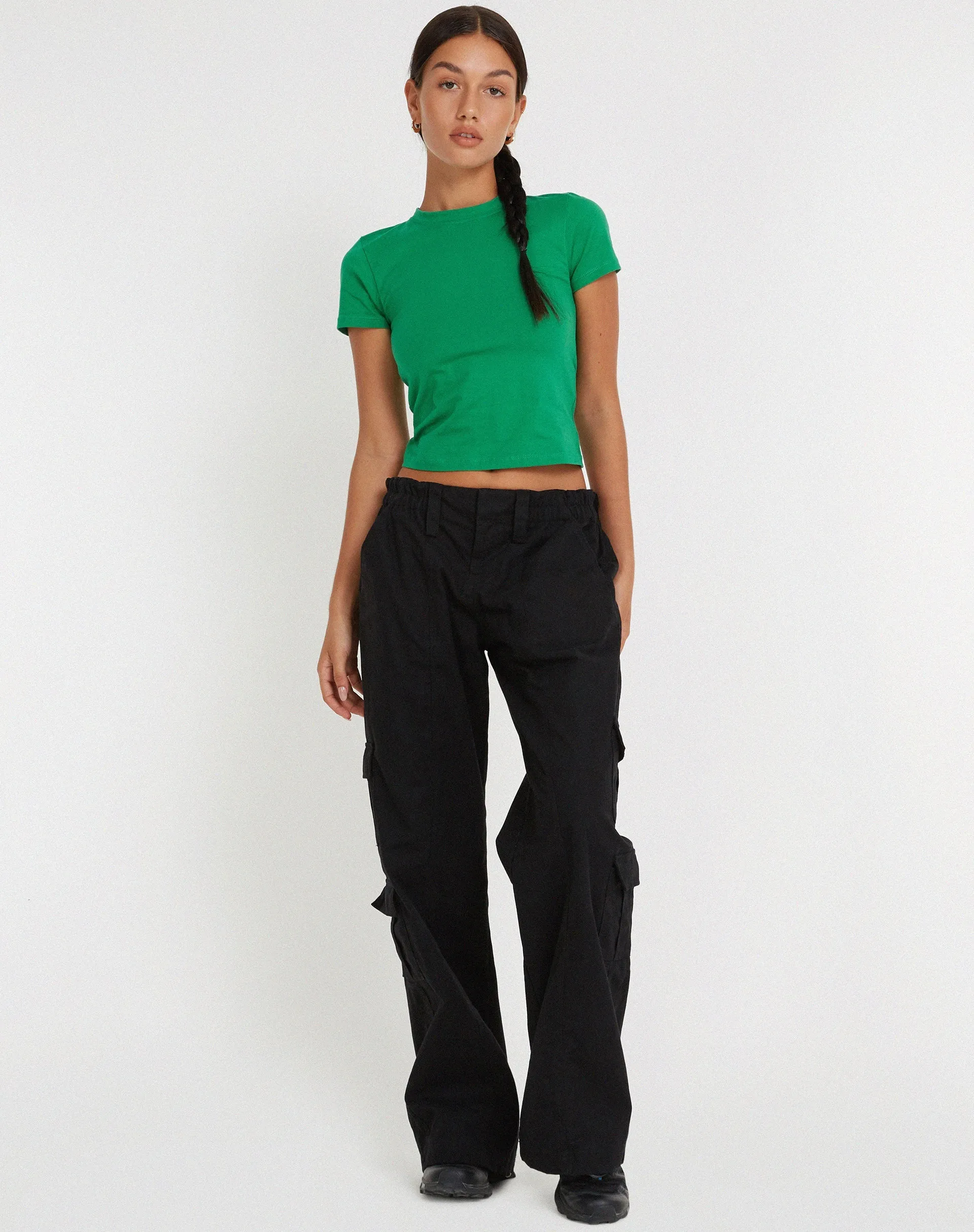 Surtie Crop Top in Bush Green sold by Motel Rocks product image thumbnail 4