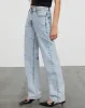 Mid Rise Slim Parallel Jeans in 80's Light Wash sold by Motel Rocks