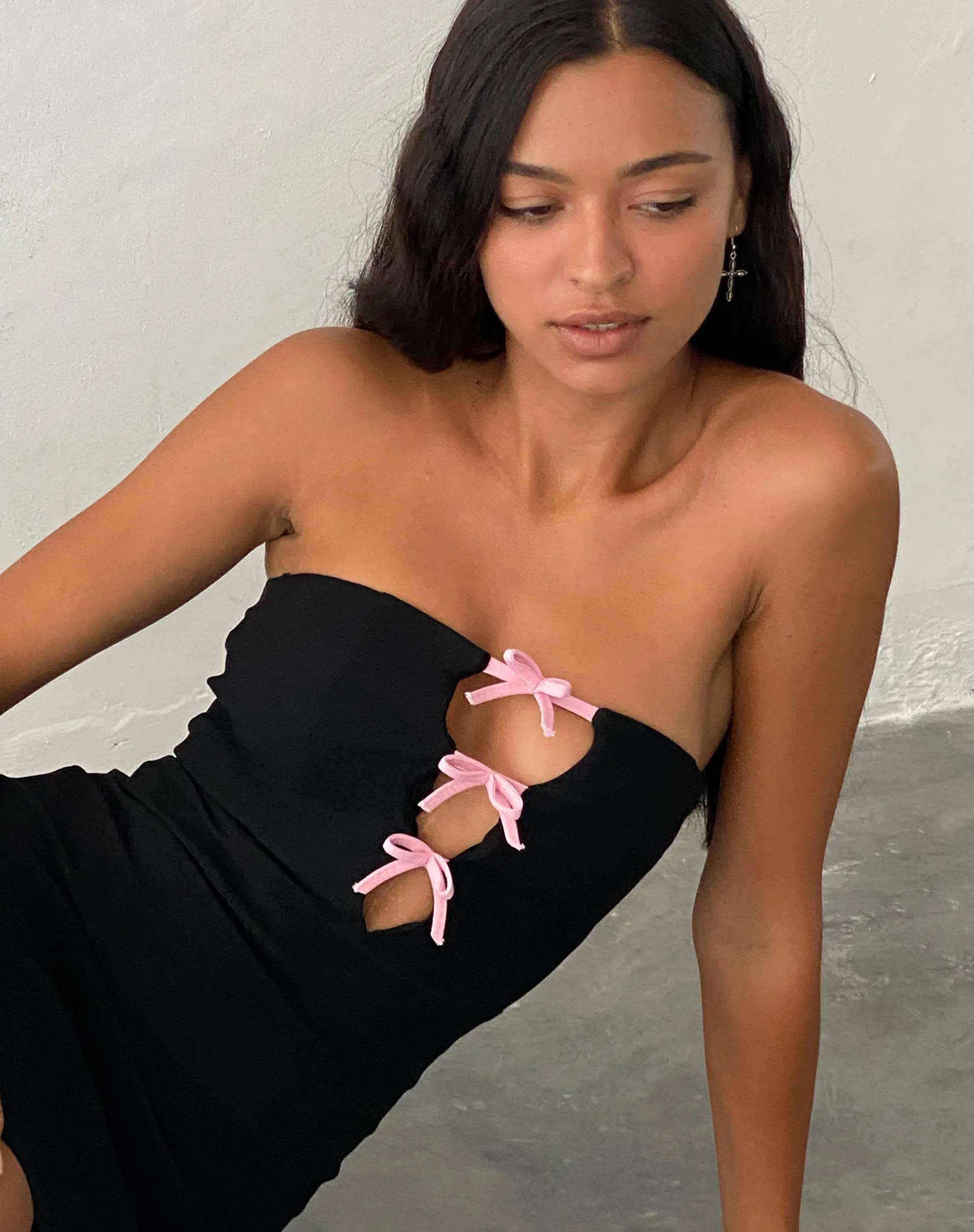 Novara Mini Dress in Black sold by Motel Rocks product image thumbnail 3