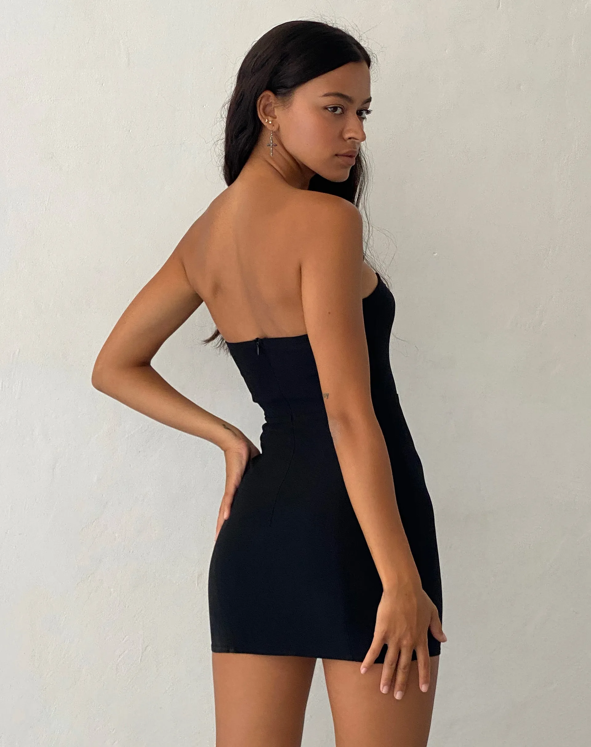 Novara Mini Dress in Black sold by Motel Rocks product image thumbnail 5
