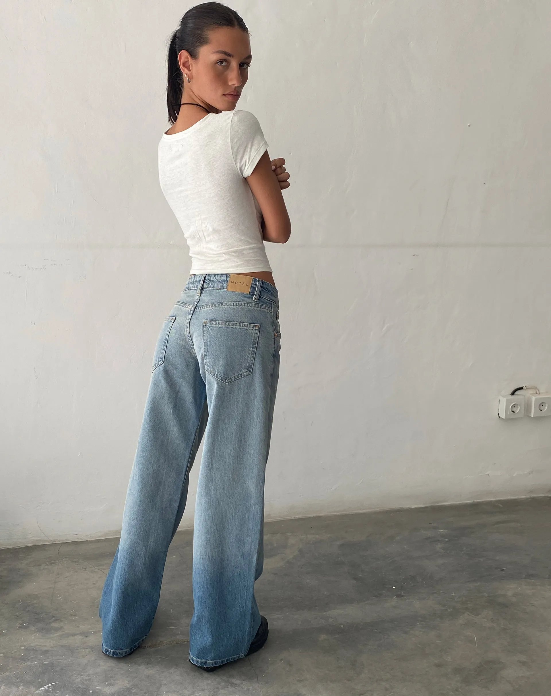 Low Rise Parallel Jeans in Vintage Bleach | Parallel