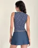 Olsa Denim Mini Skirt in Chambray Indigo sold by Motel Rocks