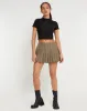 Surtila Crop Top in Black Star Hotfix Diamante sold by Motel Rocks