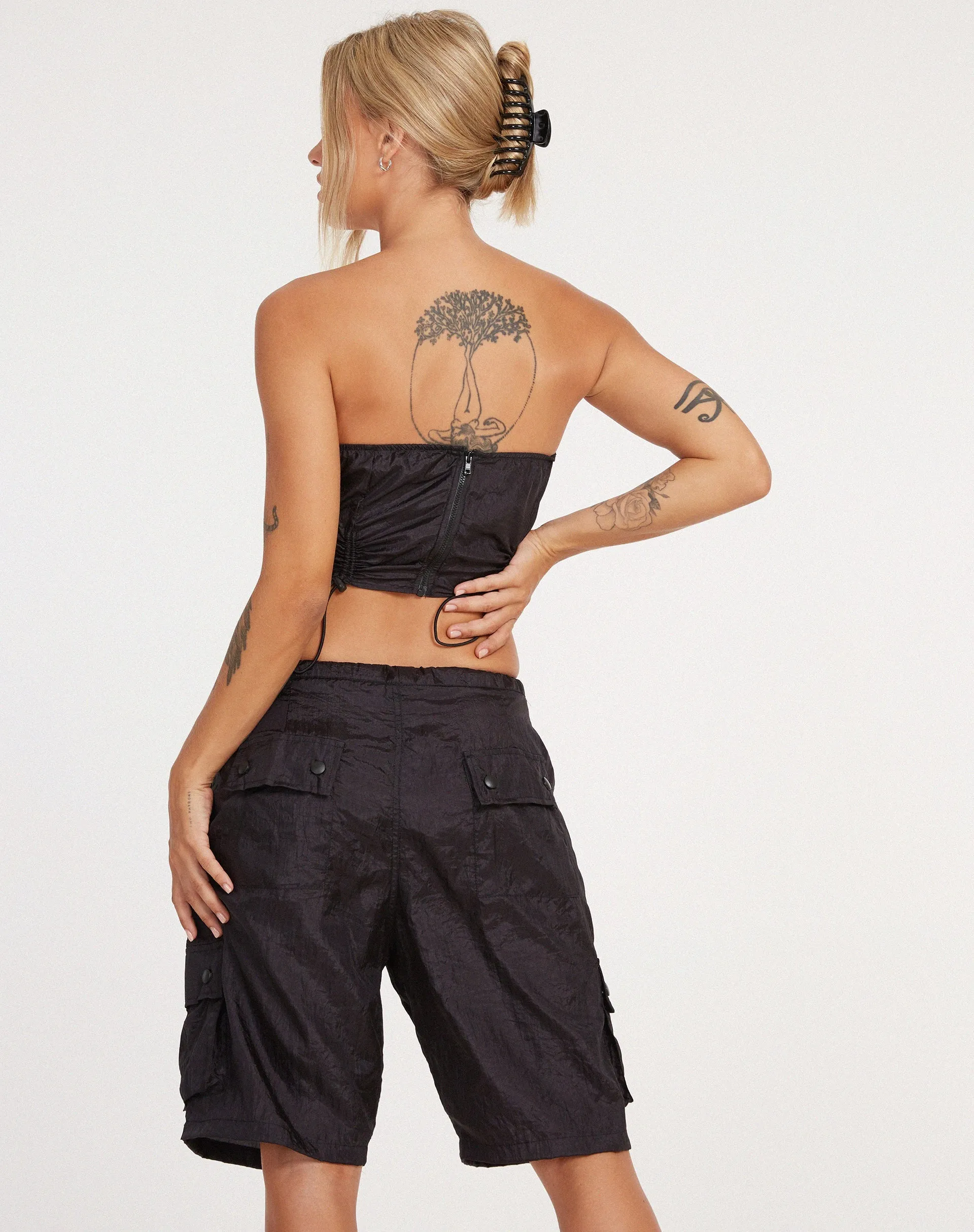 Isao Bandeau Top in Black sold by Motel Rocks product image thumbnail 2