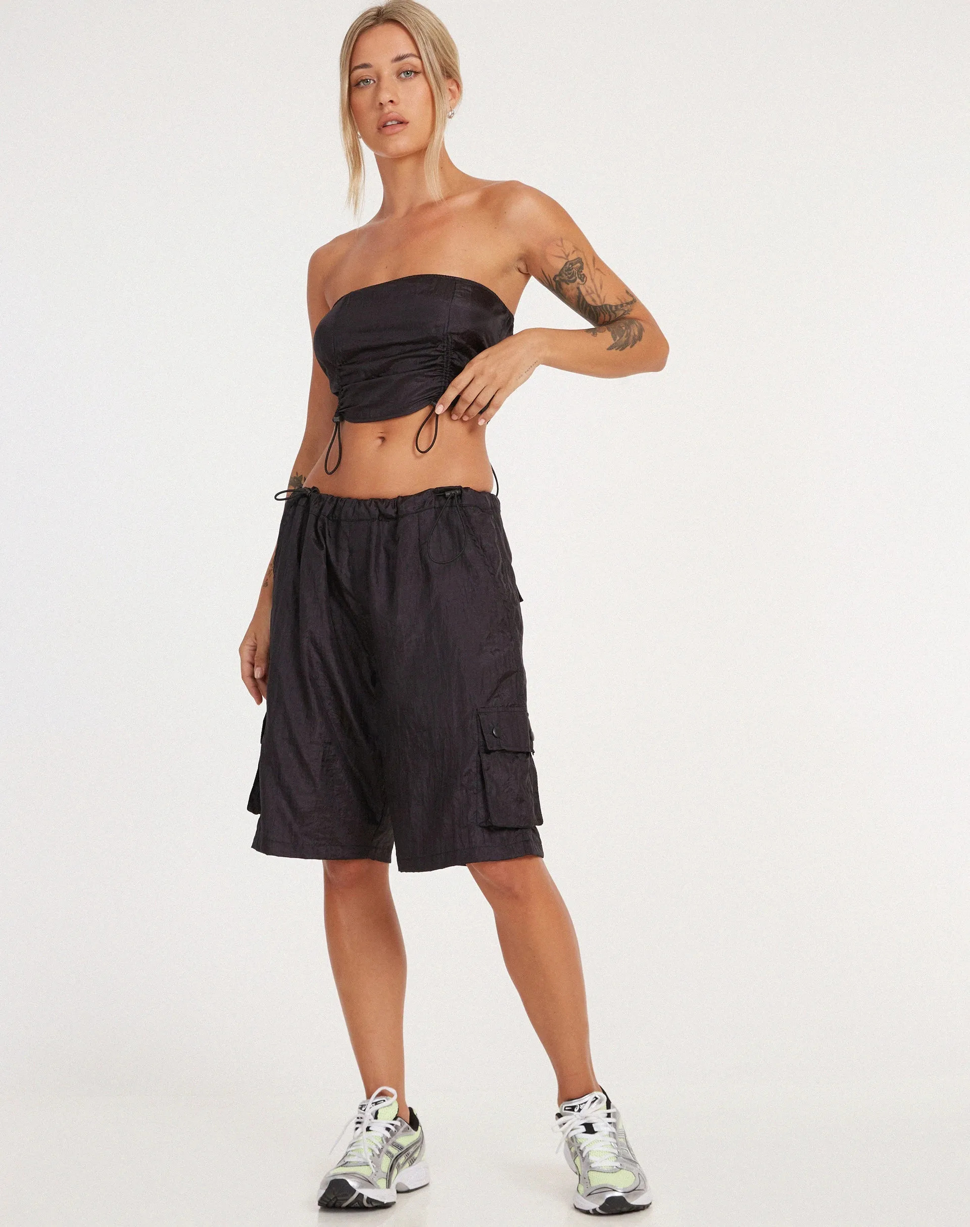 Isao Bandeau Top in Black sold by Motel Rocks product image thumbnail 3