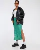 Kindra Midi Skirt in Paisley Fun Green sold by Motel Rocks