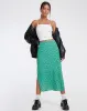 Kindra Midi Skirt in Paisley Fun Green sold by Motel Rocks