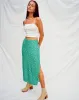 Kindra Midi Skirt in Paisley Fun Green sold by Motel Rocks