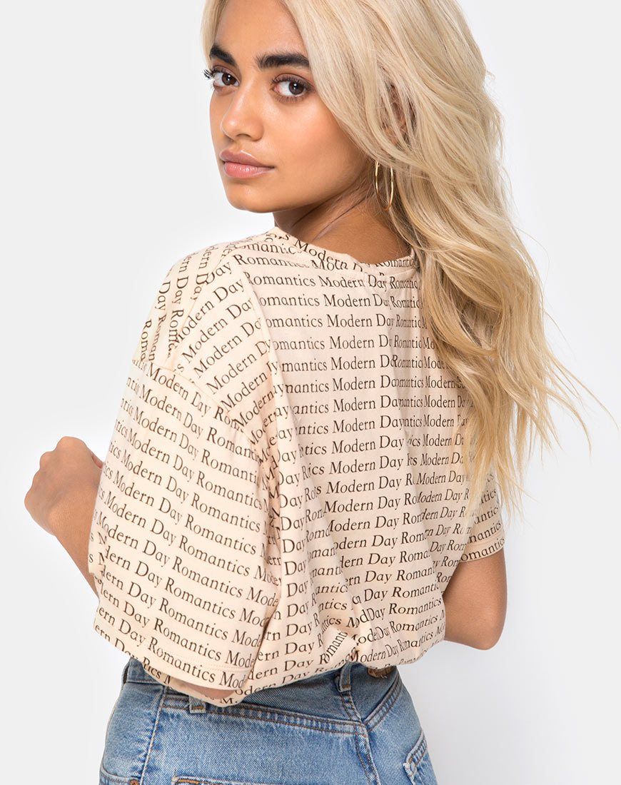 Oversize Basic Tee in Modern Day Romantic sold by Motel Rocks product image thumbnail 3