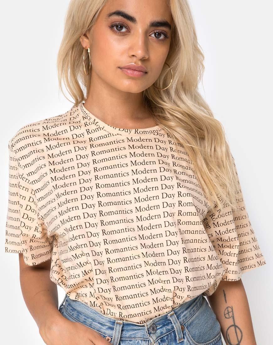 Oversize Basic Tee in Modern Day Romantic sold by Motel Rocks product image thumbnail 2