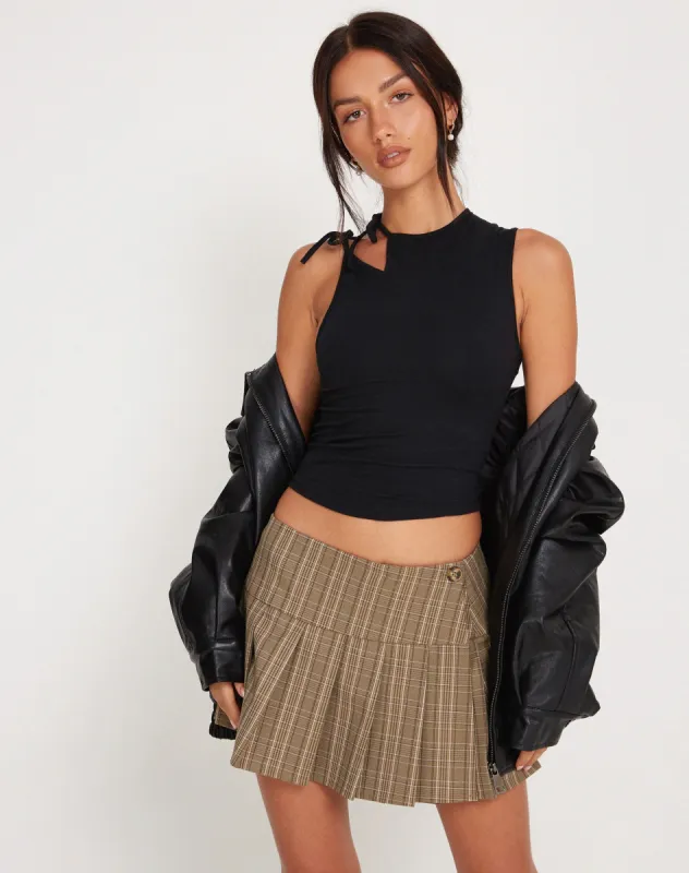 Iliana Top in Black sold by Motel Rocks