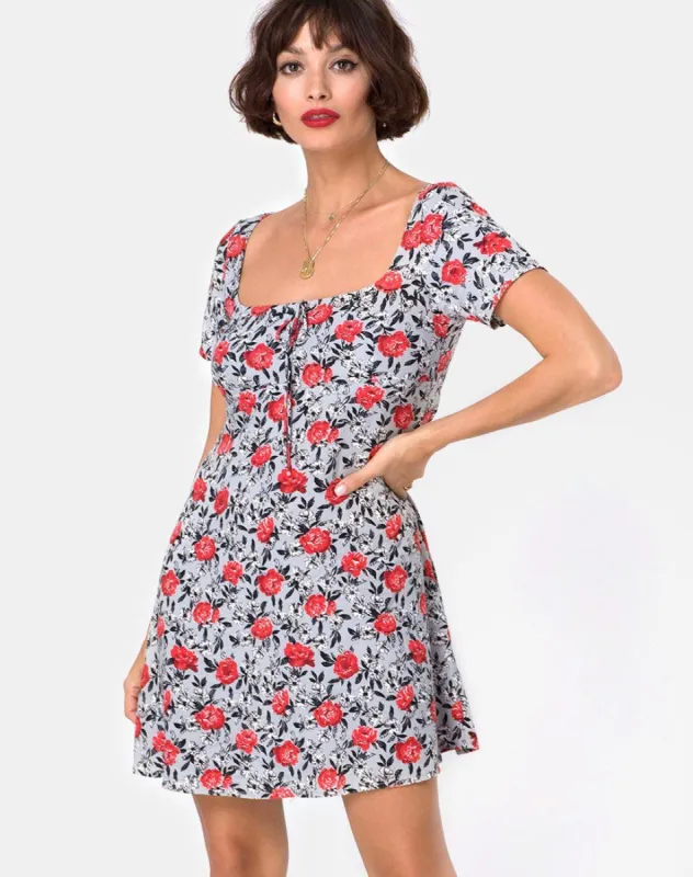 Ruchi Dress in Blooming Rose sold by Motel Rocks