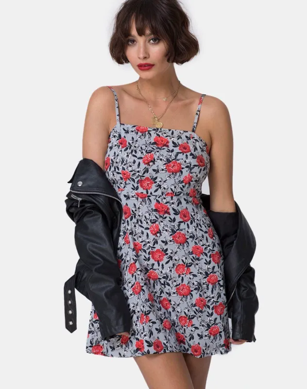 Boyah Slip Dress in Blooming Rose sold by Motel Rocks