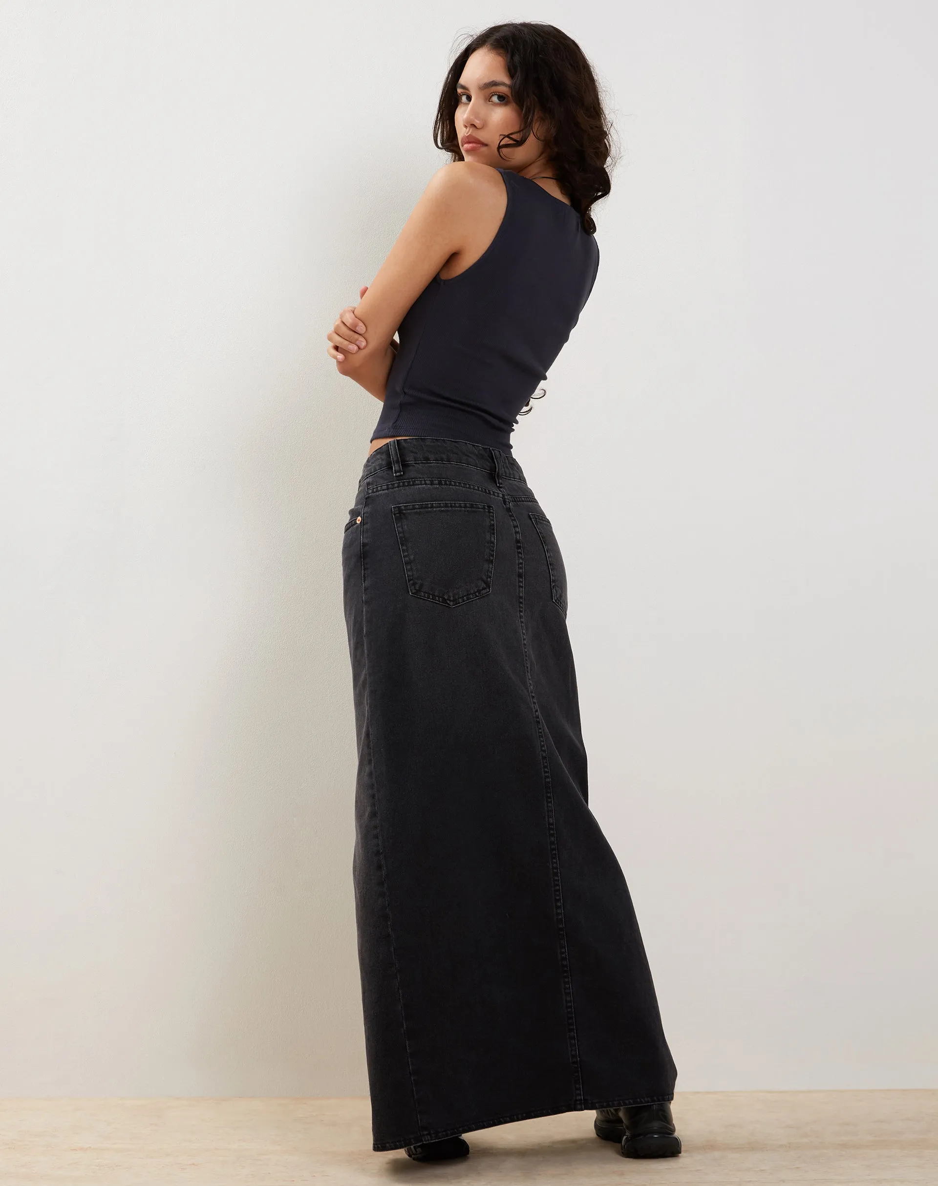 Jastio Vest Top in Ocean Storm Ribbed Jersey sold by Motel Rocks product image thumbnail 5