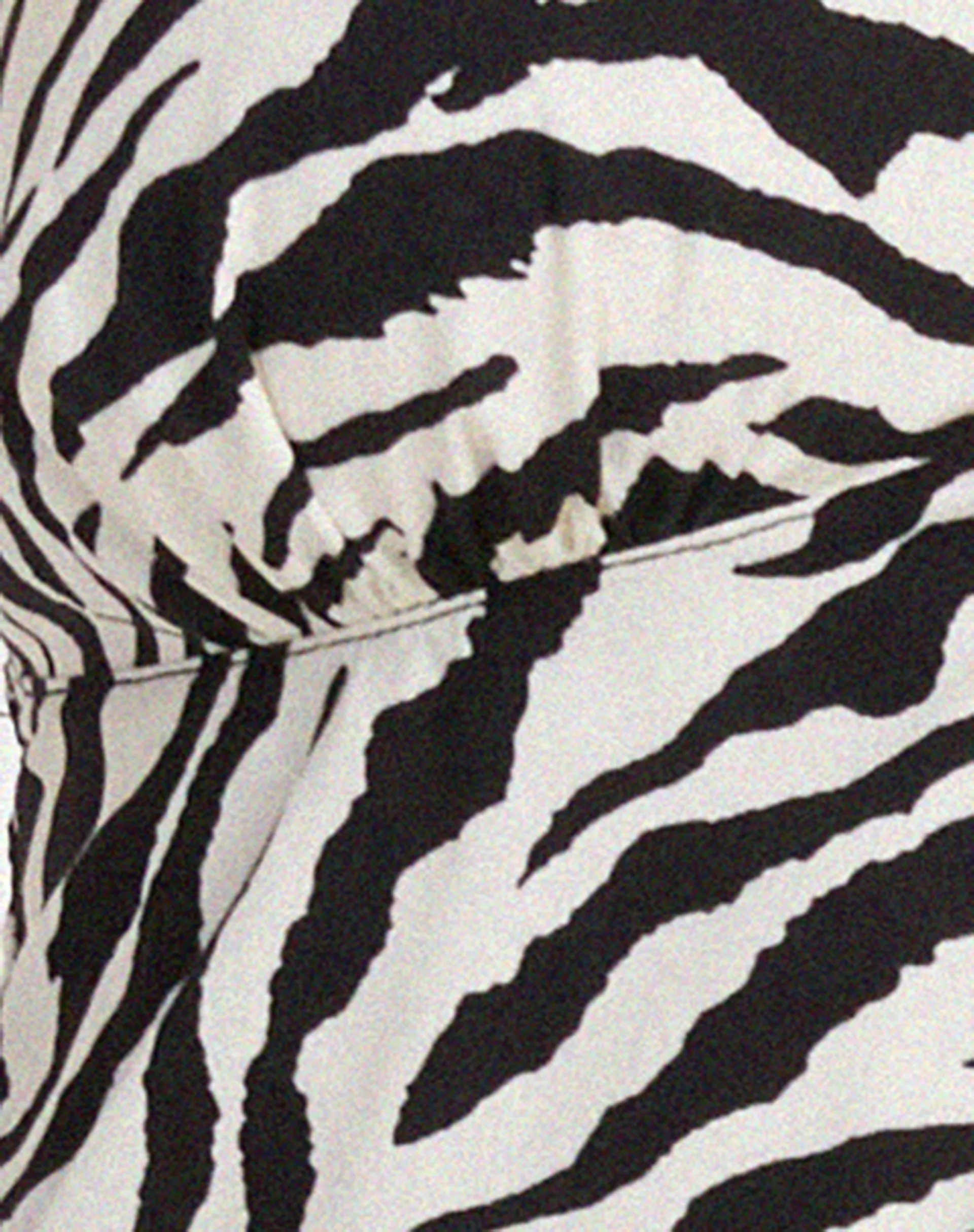 Roula Halter Top in 90's Zebra Black and White sold by Motel Rocks product image thumbnail 5