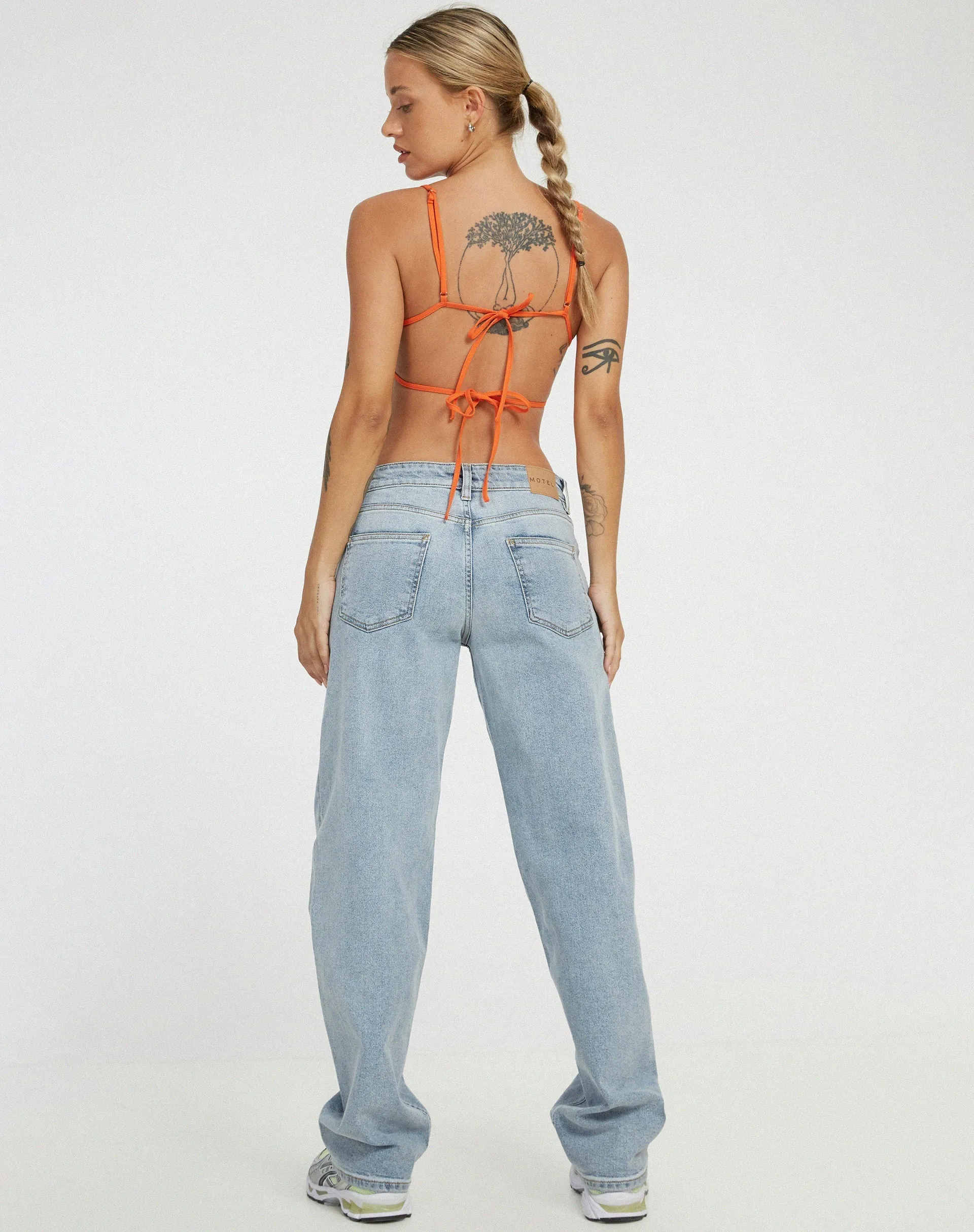 Merita Crop Top in Orange sold by Motel Rocks product image thumbnail 4