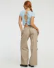 Surtie Crop Top in Powder Blue sold by Motel Rocks