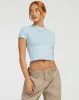 Surtie Crop Top in Powder Blue sold by Motel Rocks