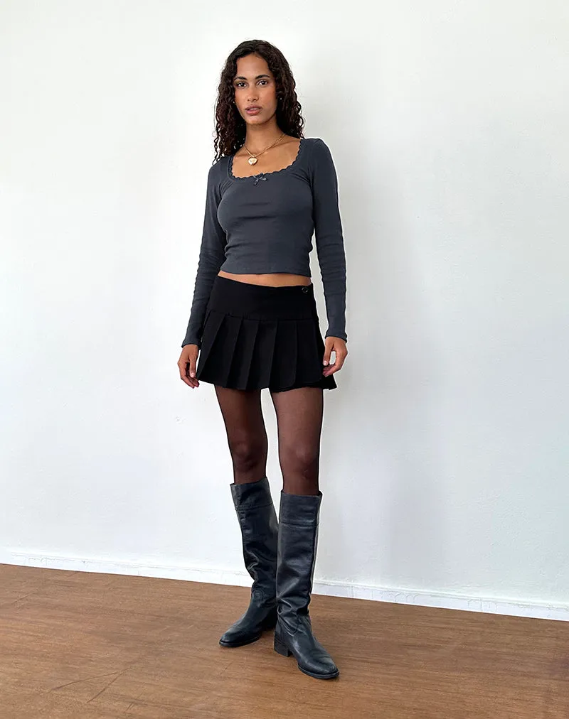 Bovita Long Sleeve Top in Ocean Storm sold by Motel Rocks product image thumbnail 5