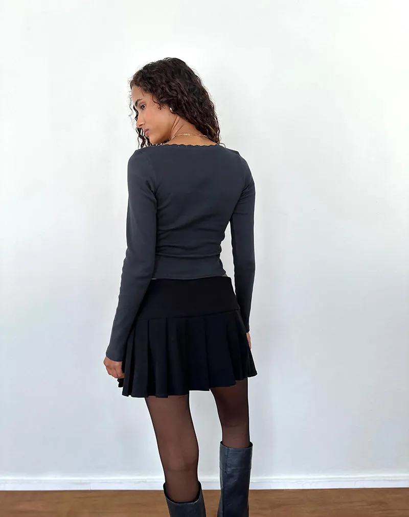 Bovita Long Sleeve Top in Ocean Storm sold by Motel Rocks product image thumbnail 4