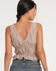 Kayson Crop Top in Mini Gingham sold by Motel Rocks