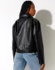 Gadar Jacket in PU Black sold by Motel Rocks
