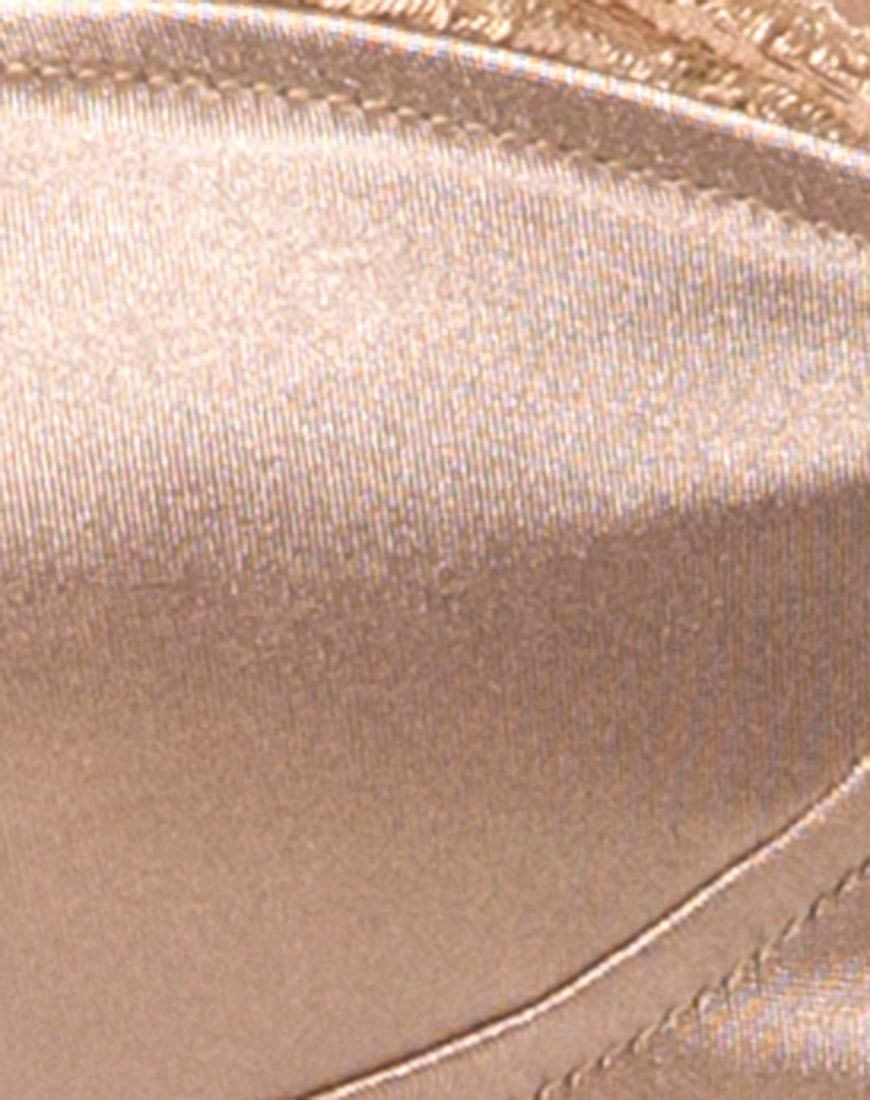 Lesty Bodycon Dress in Gold sold by Motel Rocks product image thumbnail 5