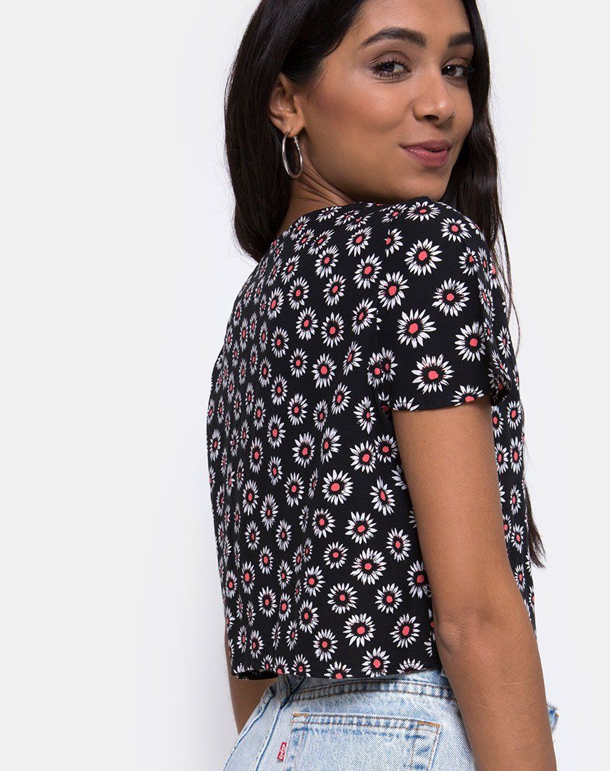 Vaco Blouse in Dancing Daisy sold by Motel Rocks product image thumbnail 3