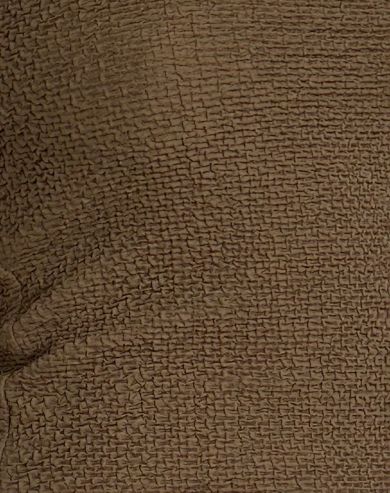 Sadi Tube Top in Textured Chocolate sold by Motel Rocks product image thumbnail 5