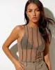 Barika Top in Mesh Taupe sold by Motel Rocks