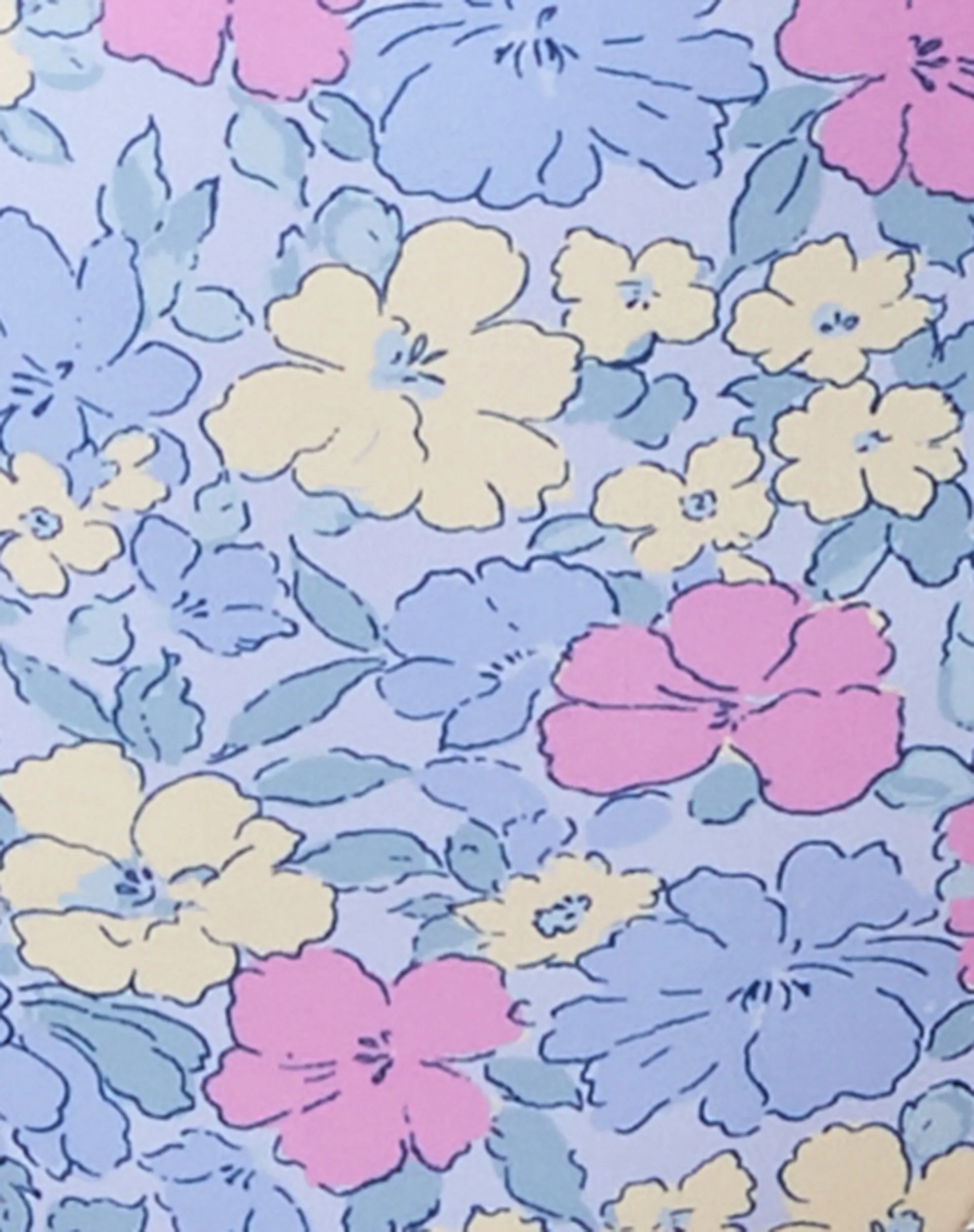 Liana Bikini Top in Washed Out Pastel Floral sold by Motel Rocks product image thumbnail 5