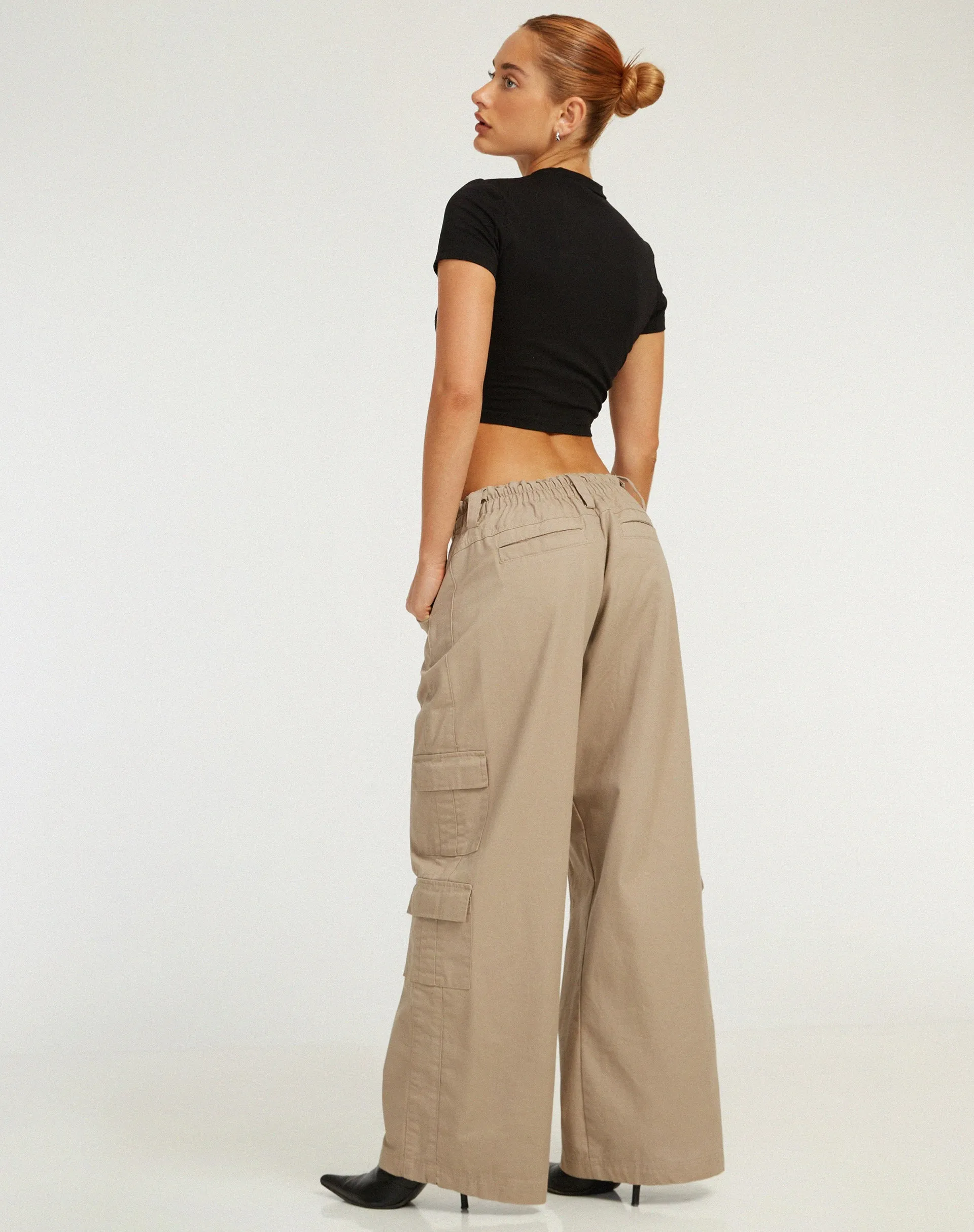 Surtila Crop Top in Black 2000 Hotfix Diamante sold by Motel Rocks product image thumbnail 5