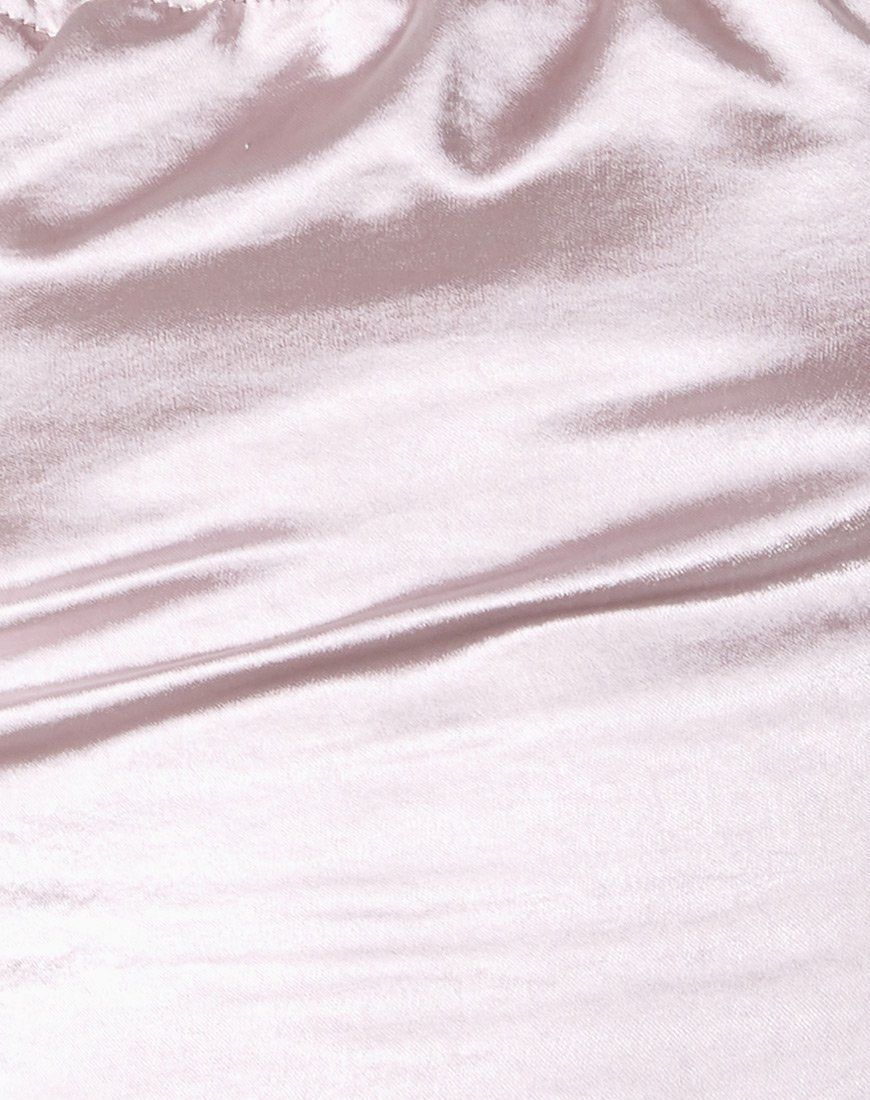 Belisa Crop Top in Satin Silver Grey sold by Motel Rocks product image thumbnail 5